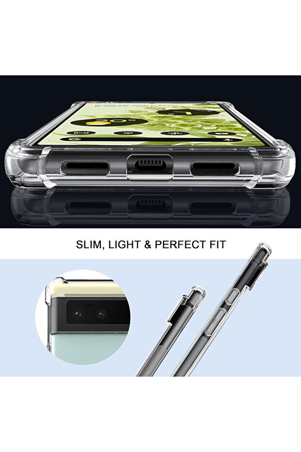Husa pentru Google Pixel 6, Techsuit, TPU, Transparent - 2