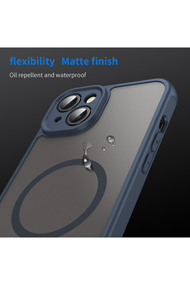 iPhone 14 Case, Techsuit, TPU, Navy Blue - 6