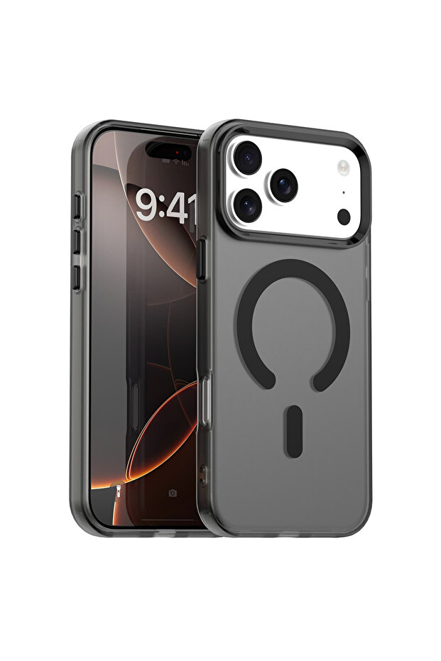 Case for iPhone 17 Pro Max, Techsuit, TPU, Black - 1
