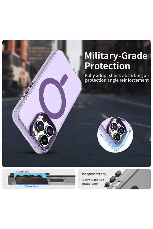 iPhone 14 Pro Case, Techsuit, TPU, Purple - 6