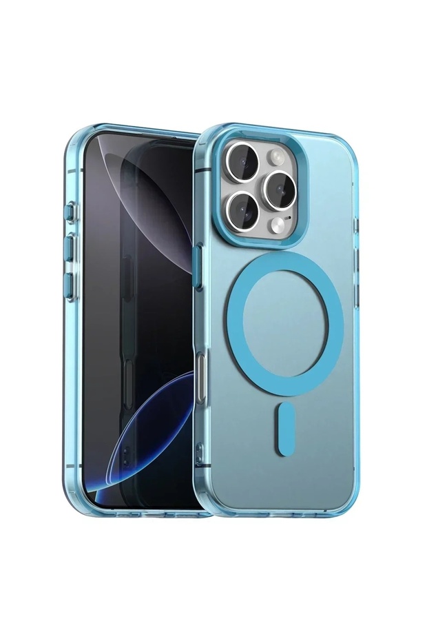 Case for iPhone 16 Pro, Techsuit, TPU, Blue - 1
