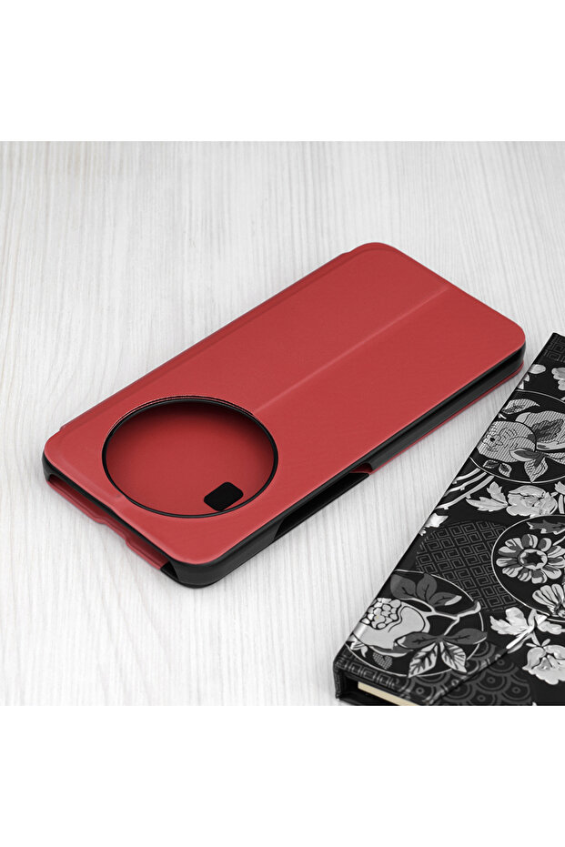 Husa pentru Honor Magic8 Lite, Techsuit, PU, Rosu - 2