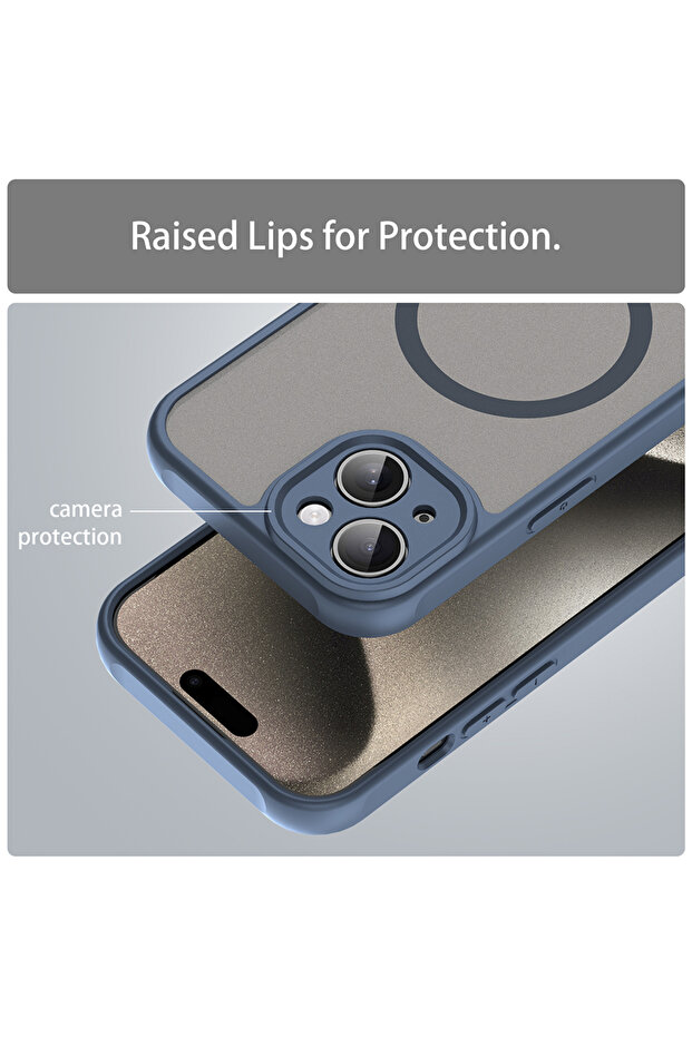 iPhone 15 Case, Techsuit, TPU, Navy Blue - 5