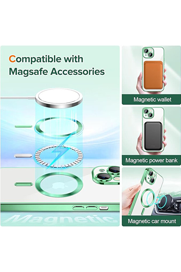 Case for iPhone 14 Plus, Techsuit, TPU, Light Green - 5