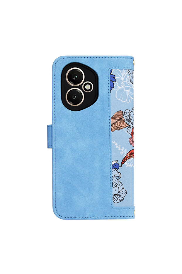 Case for Honor 400, Techsuit, PU, Blue - 3