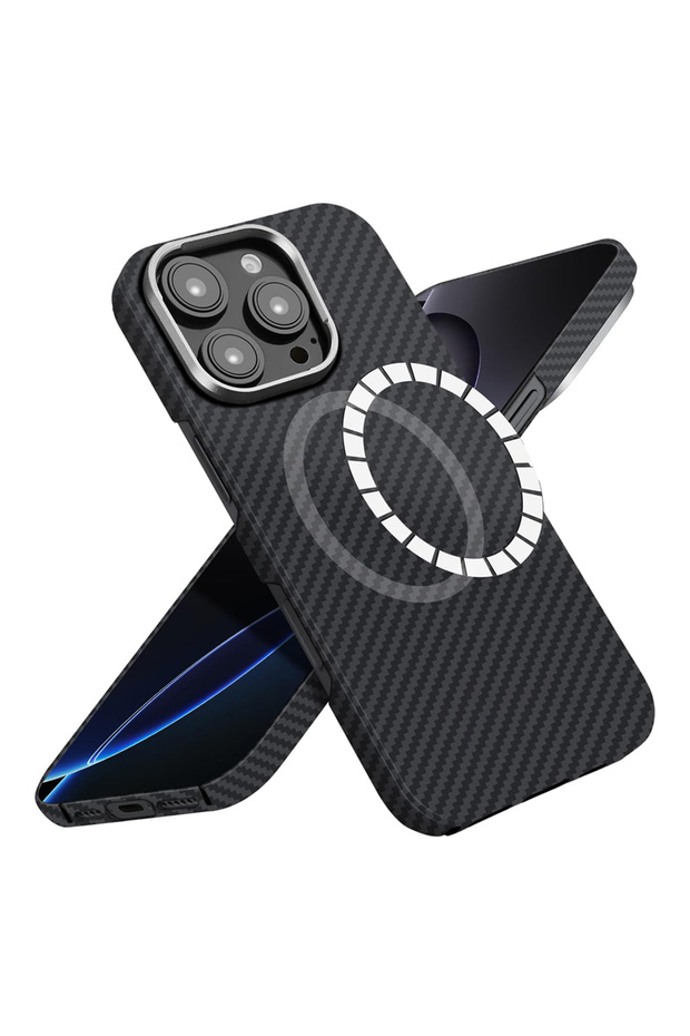 Case for iPhone 16 Pro Max, Techsuit, Polycarbonate, Black - 1