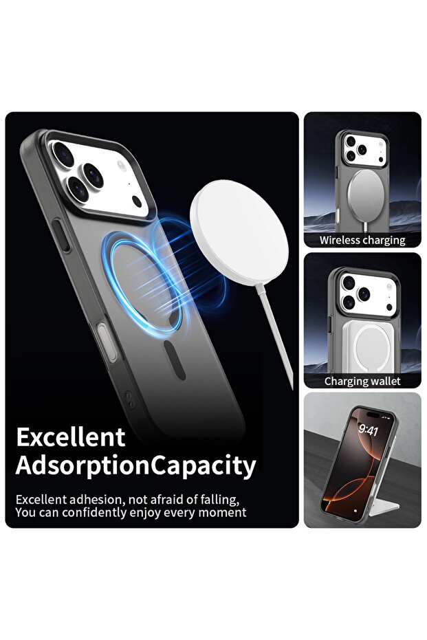 Case for iPhone 17 Pro Max, Techsuit, TPU, Black - 6