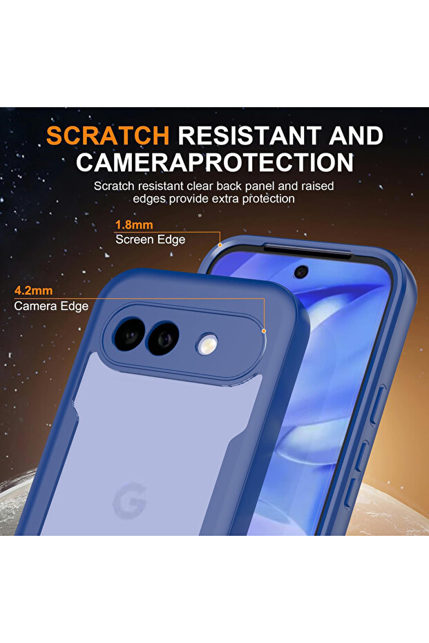 Case for Google Pixel 10a, Techsuit, TPU, Blue - 6