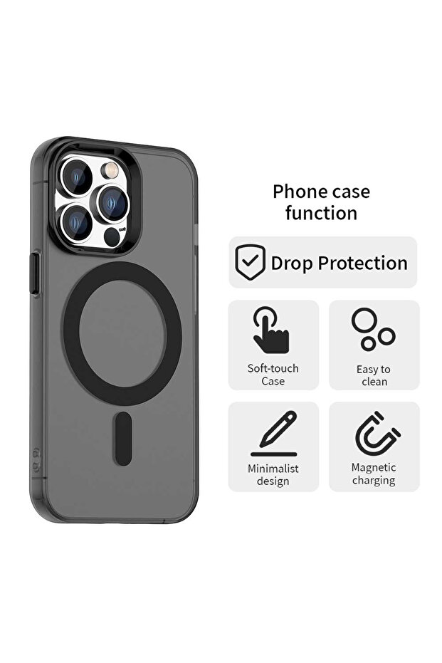 Case for iPhone 14 Pro, Techsuit, TPU, Black - 2