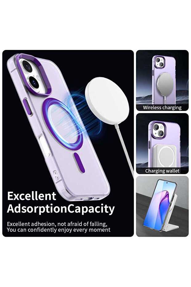 Case for iPhone 16 Plus, Techsuit, TPU, Purple - 4