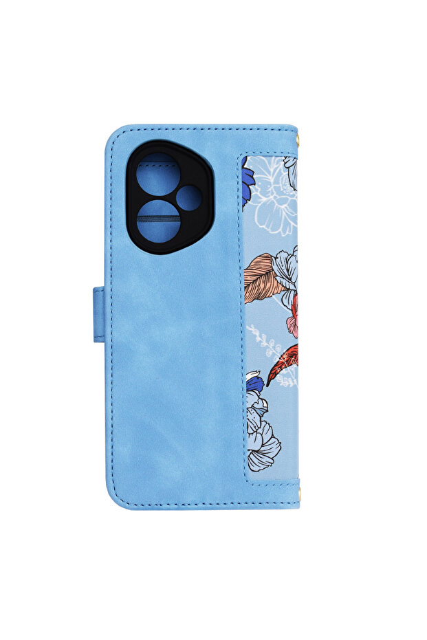 Case for Honor 400, Techsuit, PU, Blue - 5