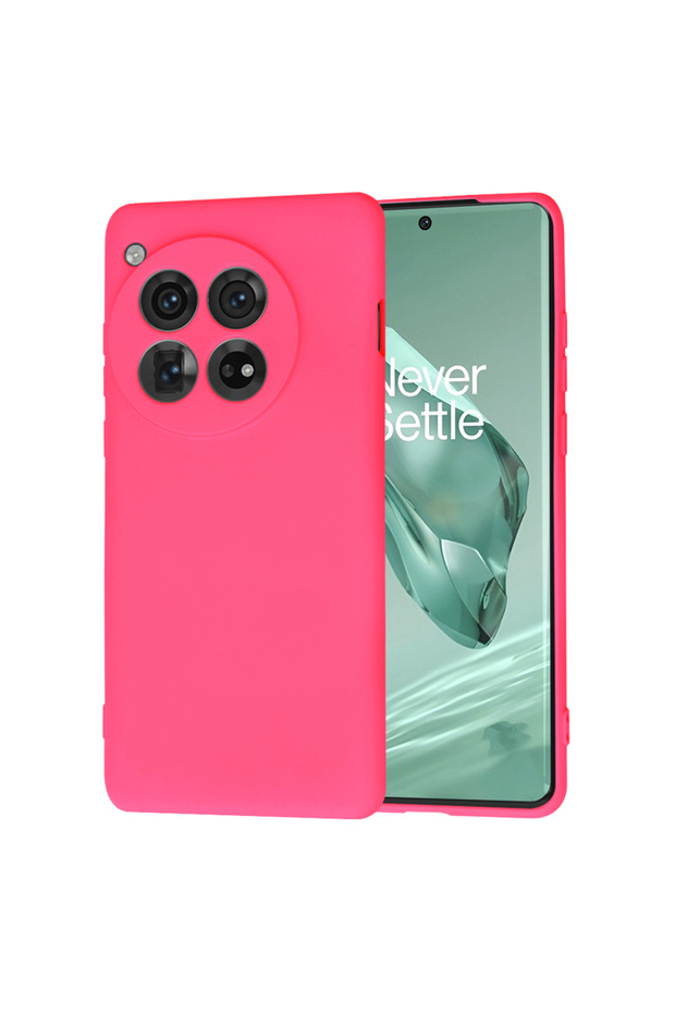 Husă pentru OnePlus 12, SoftFlex, protecție antișoc, fucsia - 1
