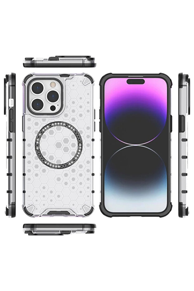 Case for iPhone 14 Pro, Techsuit, TPU, White - 4