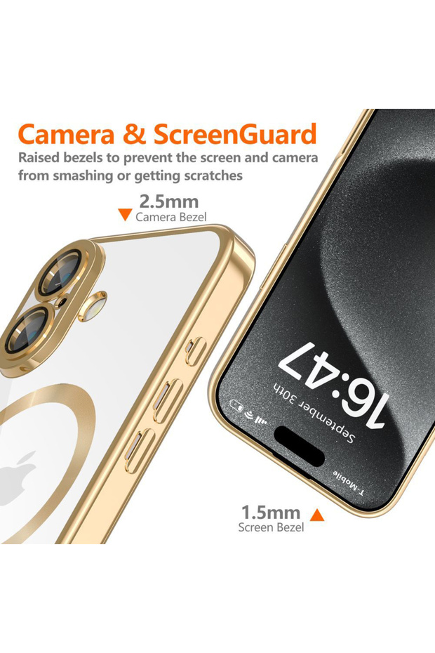 Husa pentru iPhone 16e, Techsuit, TPU, Auriu - 3