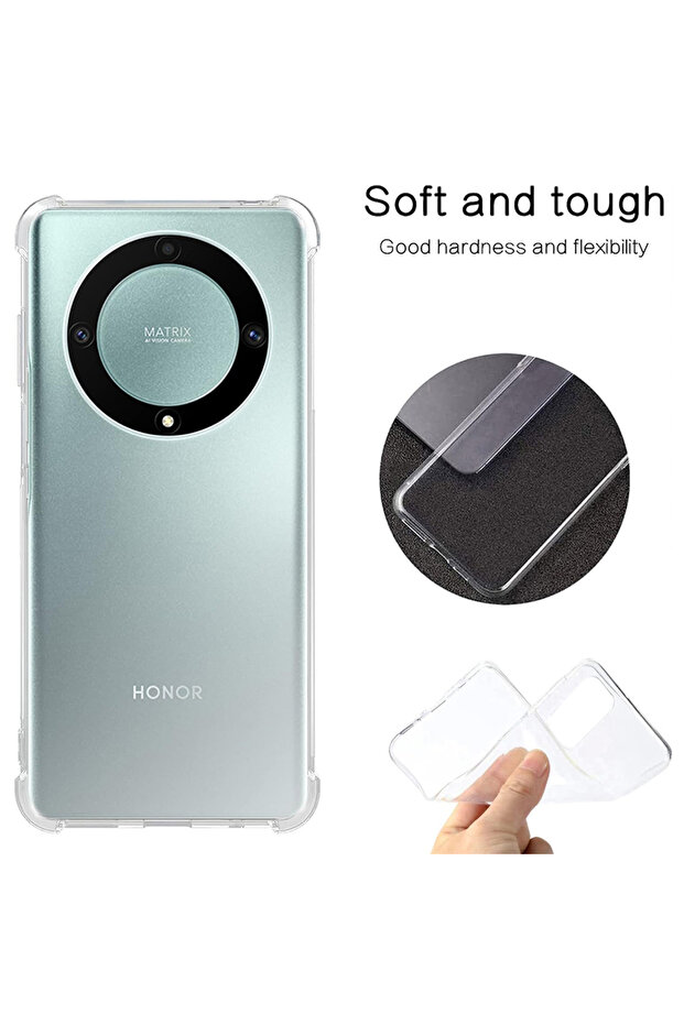 Case for Honor Magic5 Lite, Techsuit, TPU, Transparent - 6