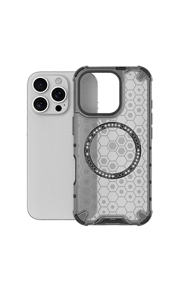 Case for iPhone 16 Pro Max, Techsuit, TPU, Black - 2