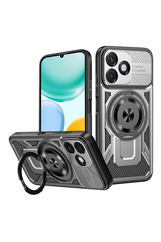 Case for Honor X5c Plus, Techsuit, TPU, Gray - 1