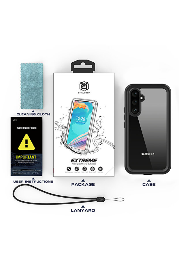 Case for Samsung Galaxy A54, Shellbox, TPU, Black - 7