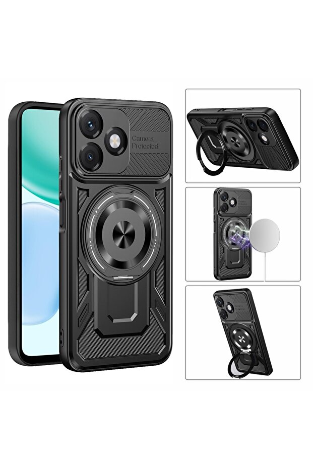Case for Honor X5c Plus, Techsuit, TPU, Gray - 2