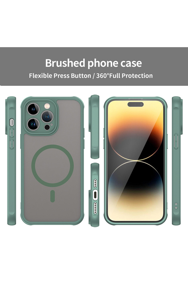Case for iPhone 14 Pro, Techsuit, TPU, Green - 3