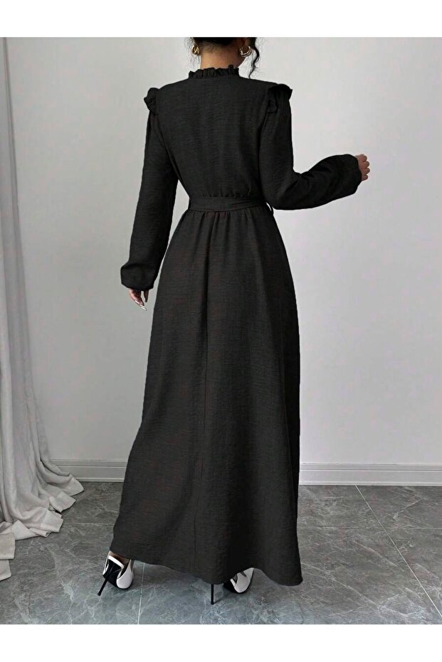 Rochie lungă neagră Olga - M - 2
