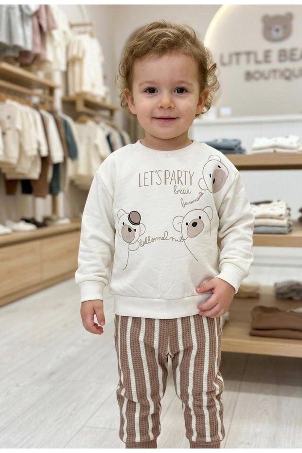 Bear Printed 2-Piece Baby Set