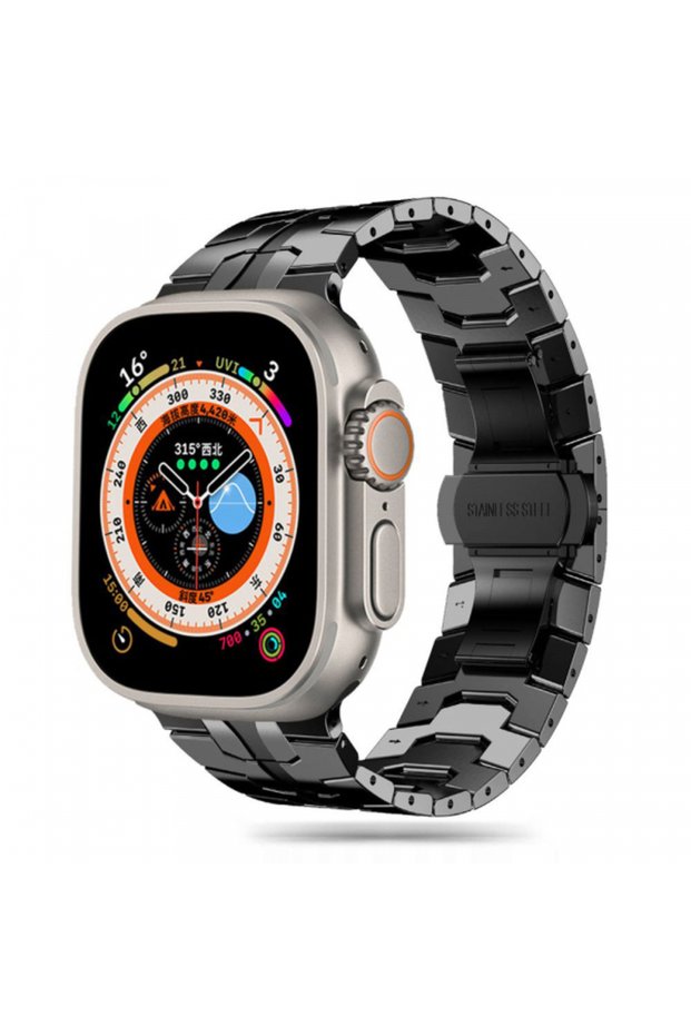 Apple Watch Strap, Techsuit, Silicone, Black