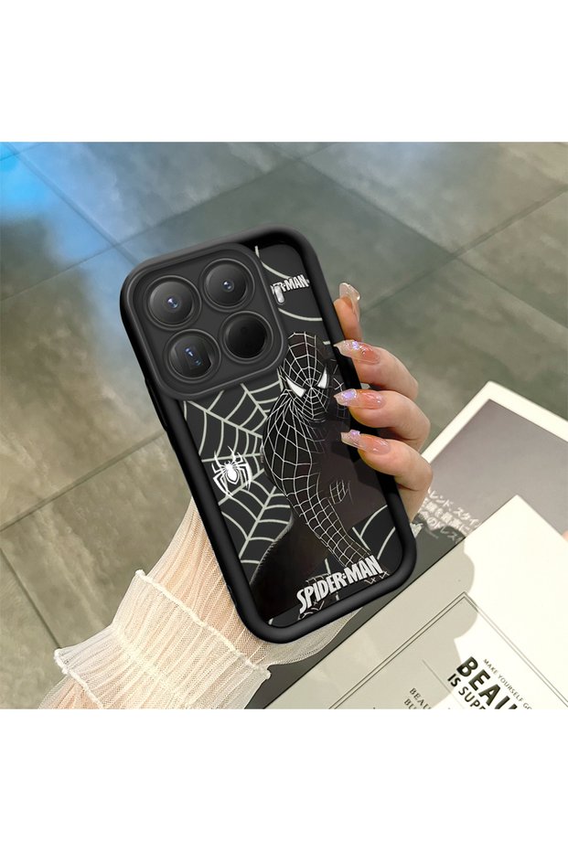 Case Compatible with 15t Pro Slim Soft Silicone Phone Case Spider Pattern