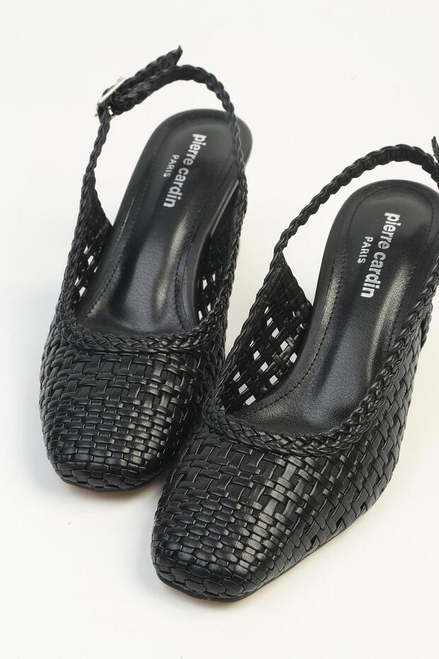 Black Women's Heeled Shoes Pc-55783