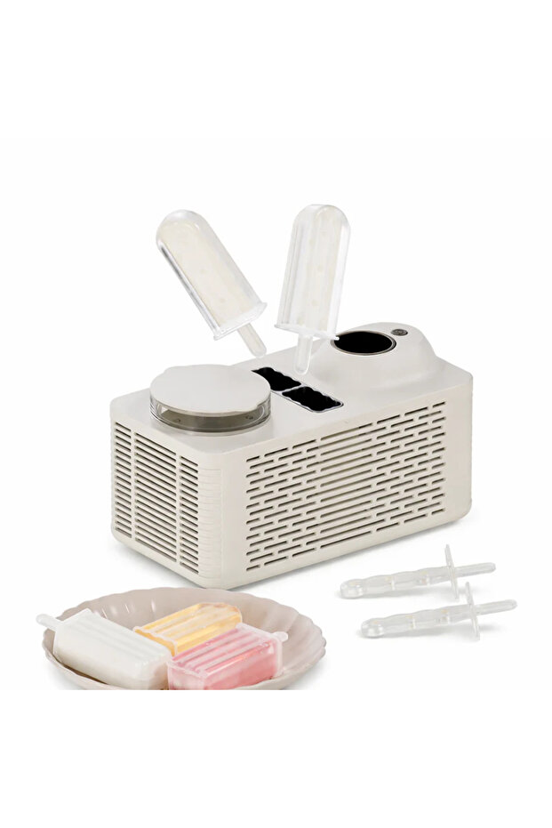Portable Mini Ice Pop Maker Machine – Desktop Popsicle Maker, Fast Freezing Ice Cream Maker