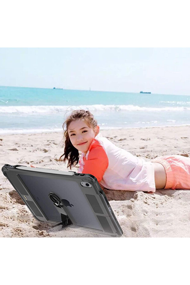 Husa pentru tableta iPad Air 5th generation, ShellBox, Back Cover, Black - 5