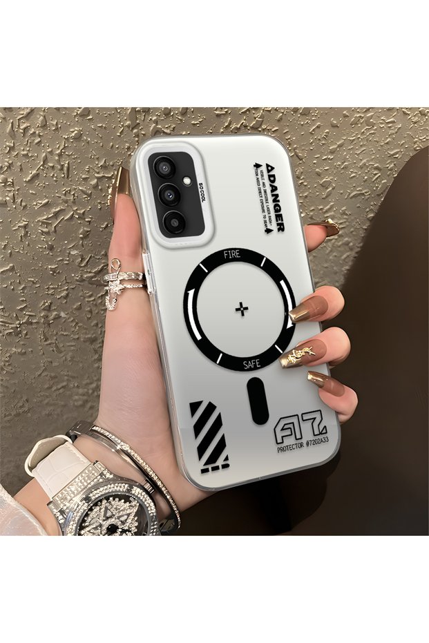 Samsung Galaxy M13 Compatible Silicone Edge Hard Back Anti-Fall Phone Case Creative Patterned