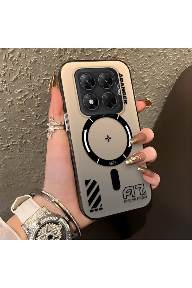 Poco X7 Compatible Silicone Edge Hard Back Anti-Fall Phone Case Creative Patterned