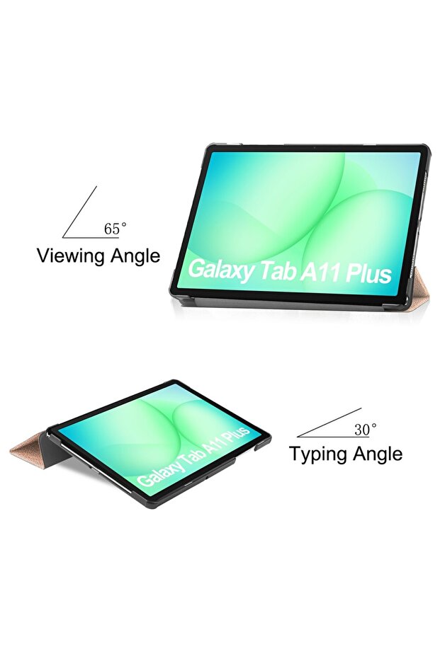 Husa pentru tableta Galaxy Tab A9 Plus, Techsuit, Clamshell Case, Gold - 4