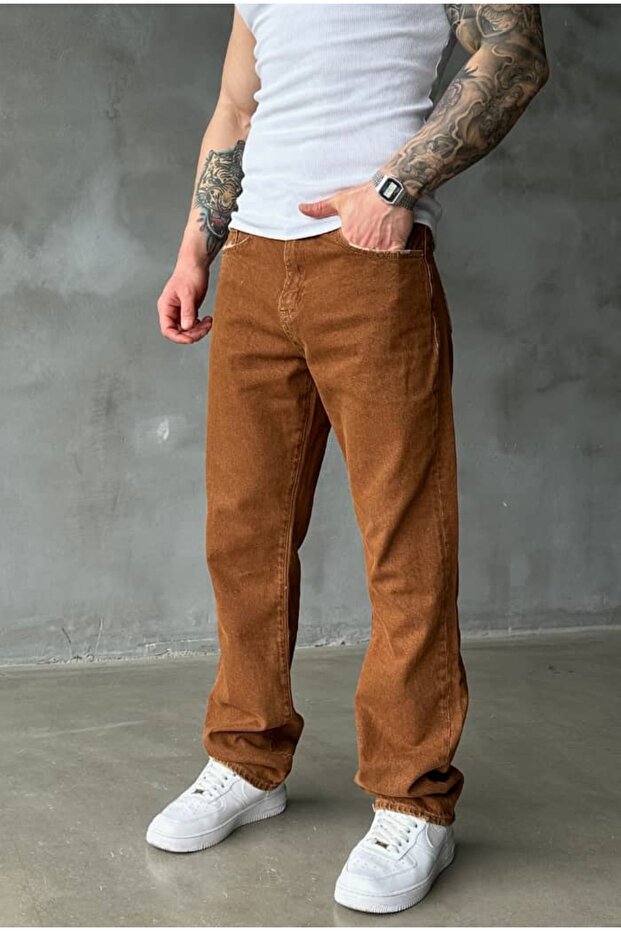 Baggy Coffee-Colored Pants - 2
