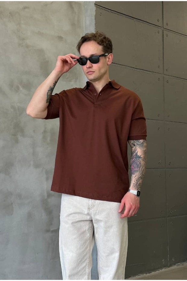 Basic Premium Polo Collar T-Shirt - 4