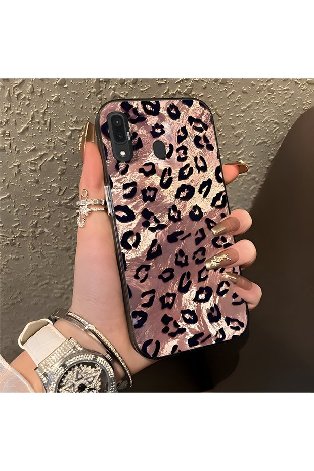 Samsung Galaxy A30/A20 Compatible Leopard Print Shock Resistant Protective Phone Case