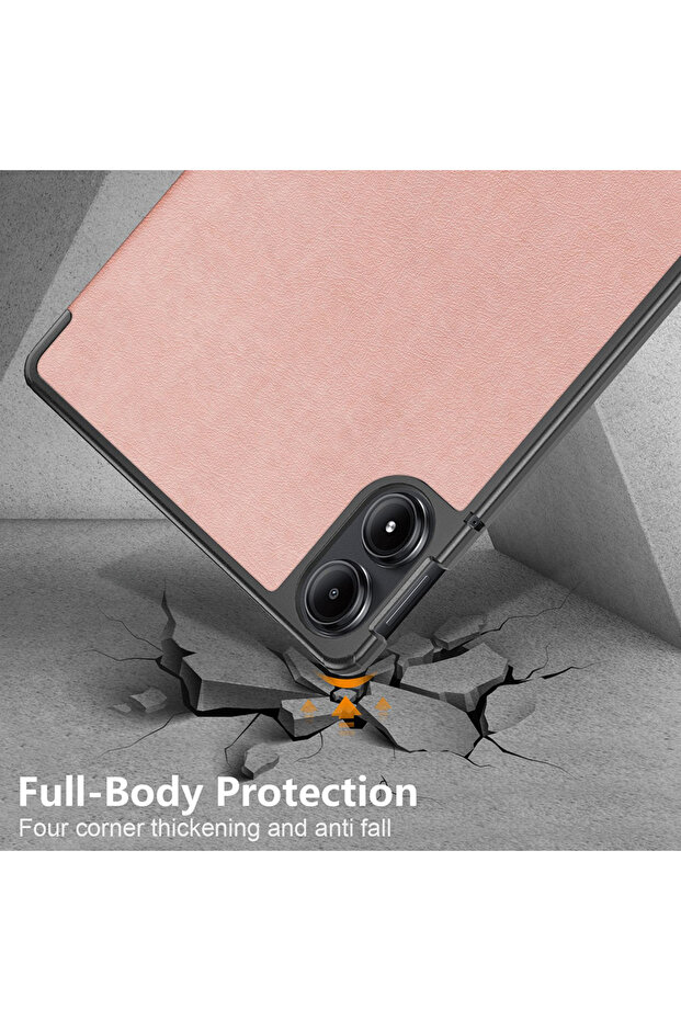 Redmi Pad Pro tablet case, Techsuit, Clamshell Case, Gold - 3
