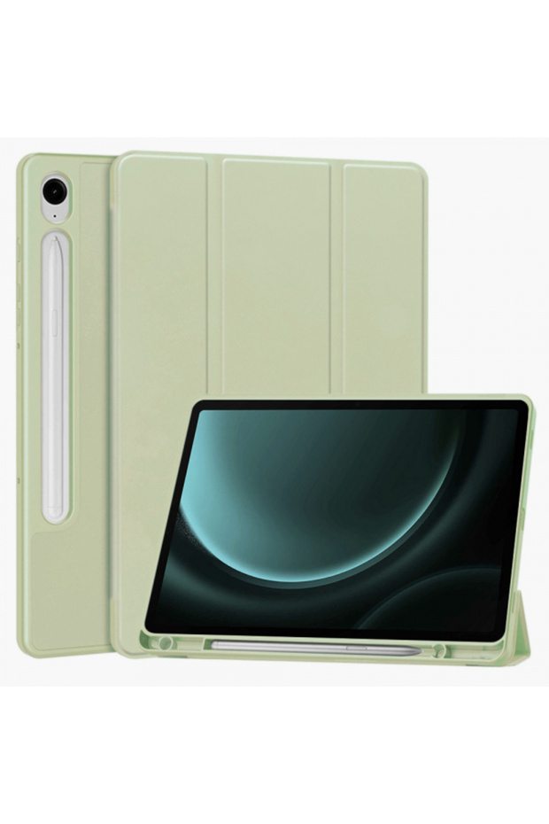 Galaxy Tab S9 FE tablet case, Techsuit, Clamshell Case, Green