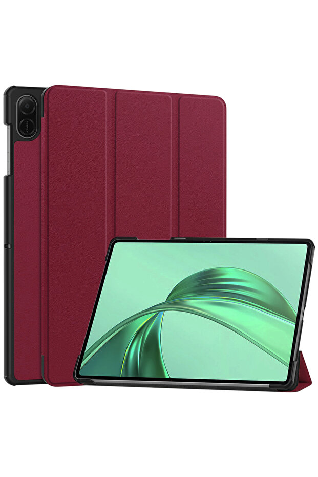 Husa pentru tableta Honor Pad X8, Techsuit, Clamshell Case, Red - 1
