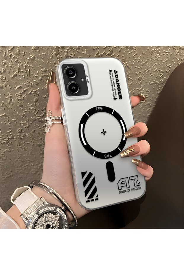 Samsung Galaxy A06 Compatible Silicone Edge Hard Back Anti-Fall Phone Case Creative Patterned