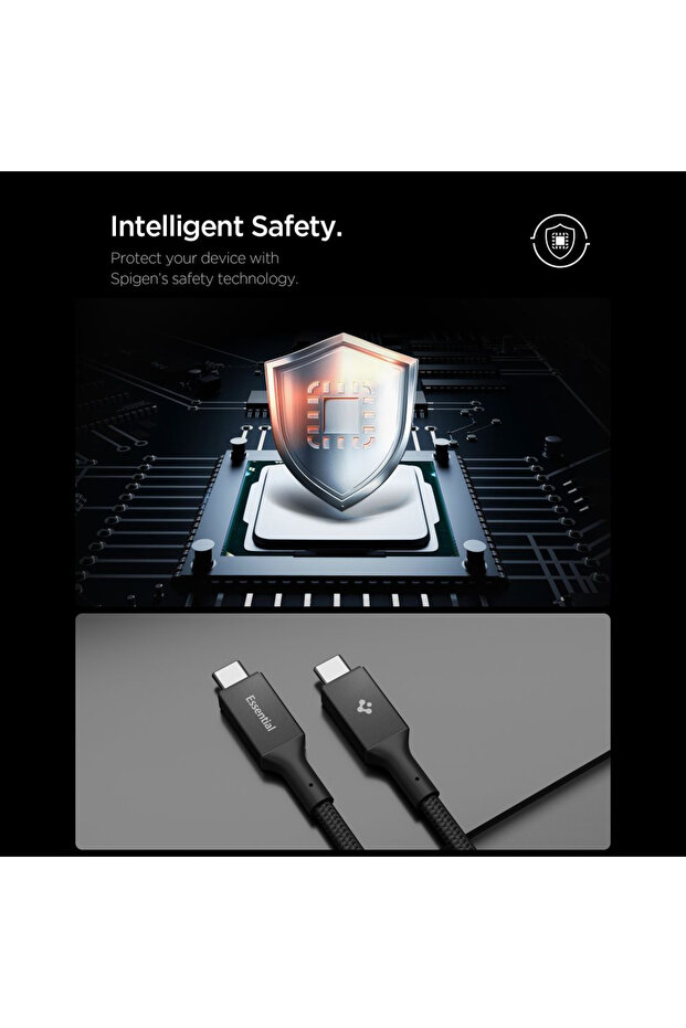 - Data Cable Essential Eb10015cc (Aca10421) - Fast Charging, USB-C, 100W, 5Gbps, E-Marker - 5