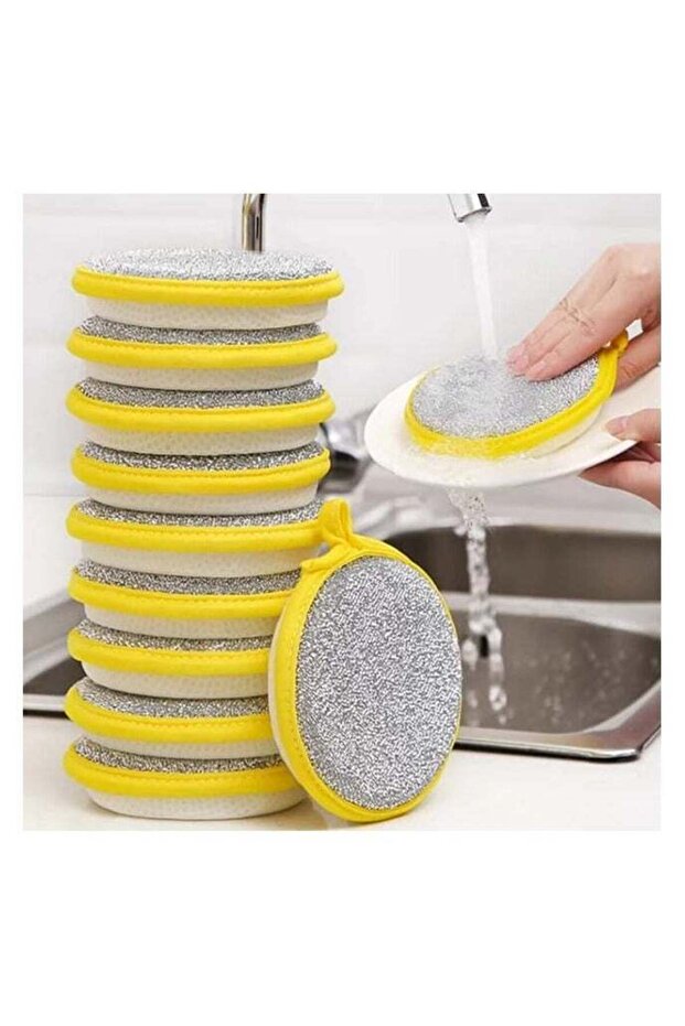 10 pcs Kitchen Dishwashing Sponge - 1