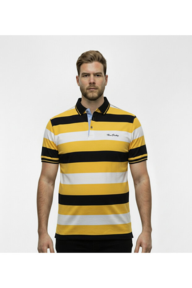 Plus Size Polo Neck T-shirt