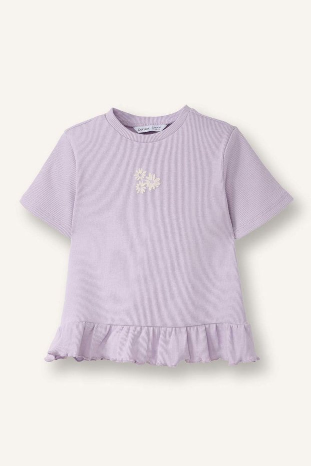 Floral Ribbed Camisole T-Shirt Baby Girl H2998A526Sm