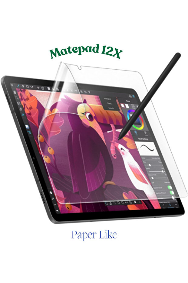 واقي شاشة الجهاز اللوحي يشبه الورق مع ميزة الورق الحقيقي، متوافق مع جهاز Mate Pad 12X