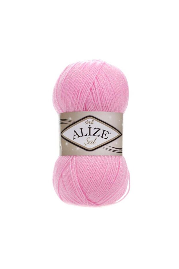 Alize Şal Sim 40 Candy Pink Color Knitting Yarn