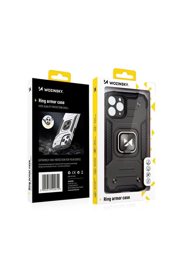 Ring Armor Hülle für iPhone 14 Plus gepanzerte Hülle magnetischer Haltering rot - 8