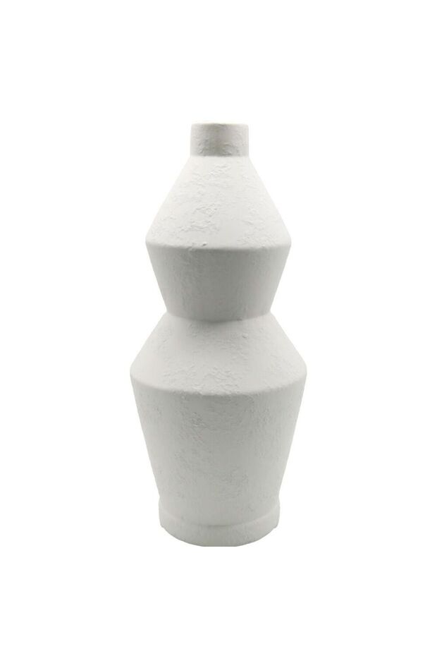 New In Mirabella Ceramic Vase 16X16X35.5 cm -White