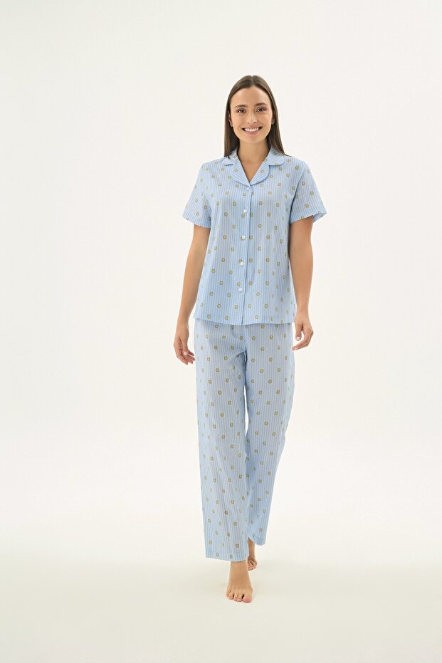 17547 Women's Buttoned Pajama Set - 2